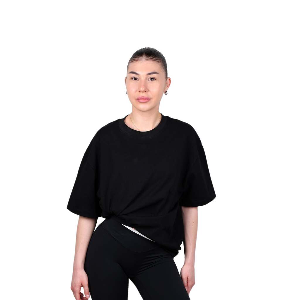 black tee